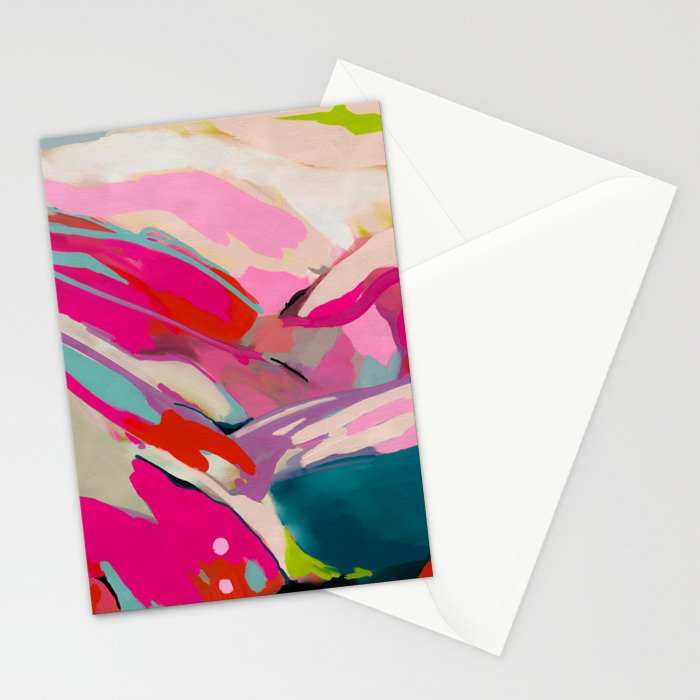 pink landscape Stationery Card Gallery Image 2