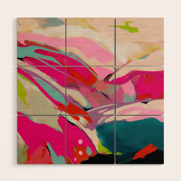 pink landscape Wood Wall Art Gallery Image 1