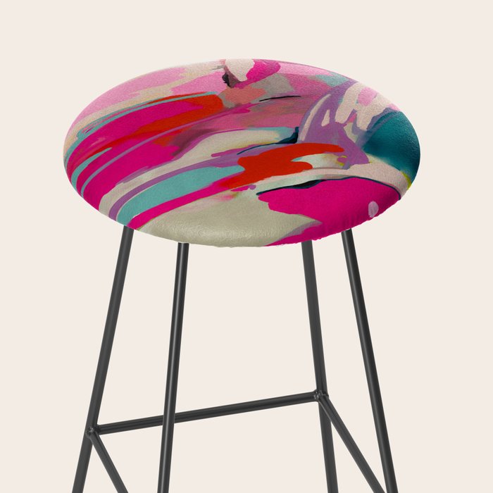 pink landscape Stool Gallery Image 2