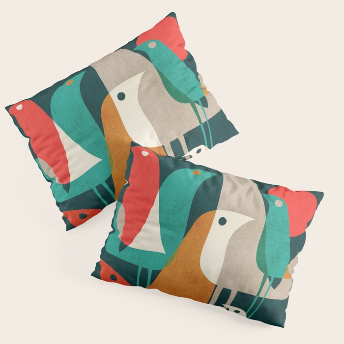 Flock of Birds Pillow Sham Gallery Image 1