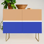 Color Block IX Peach Orange Blue Credenza Gallery Image 1