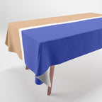 Color Block IX Peach Orange Blue Tablecloth Gallery Image 1