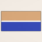 Color Block IX Peach Orange Blue Desk Mat Gallery Image 3