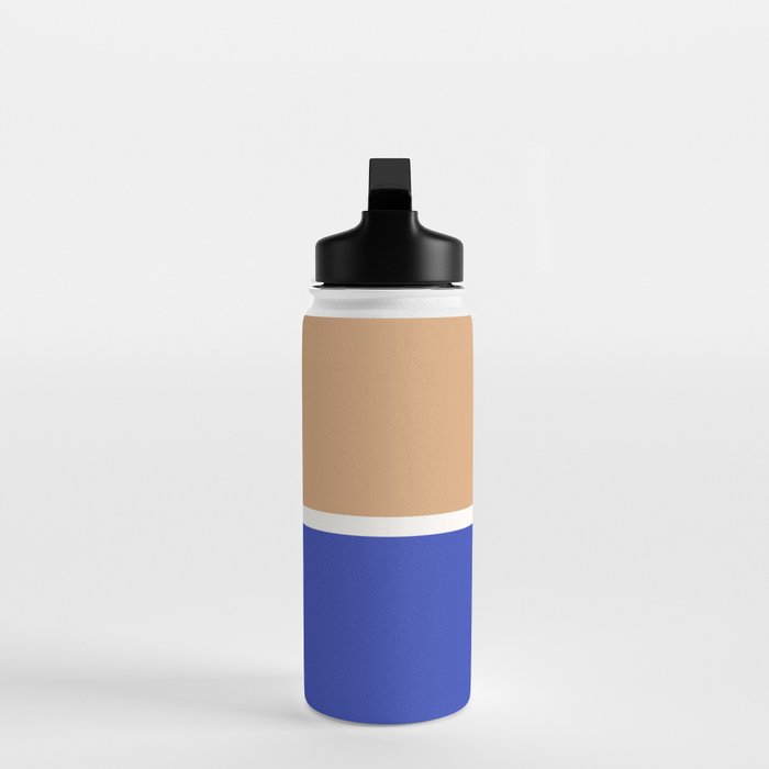 Color Block IX Peach Orange Blue Water Bottle Gallery Image 3