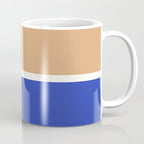 Color Block IX Peach Orange Blue Coffee Mug Gallery Image 1