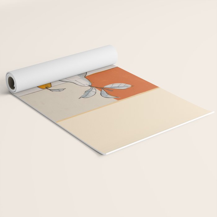 Modern Pear Still Life Yoga Mat Gallery Image 2