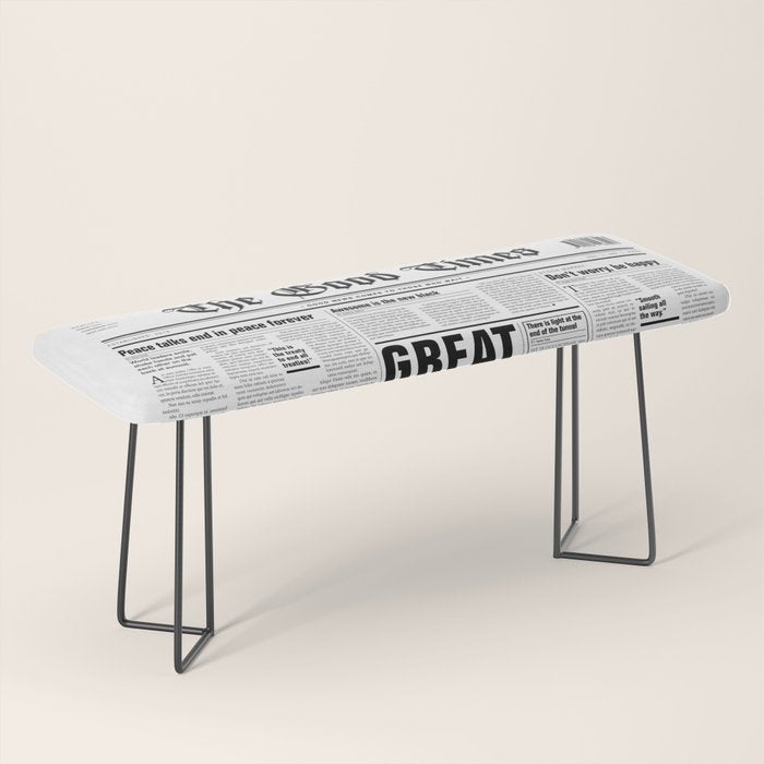 The Good Times Vol. 1, No. 1 / Newspaper With Only Good News Bench