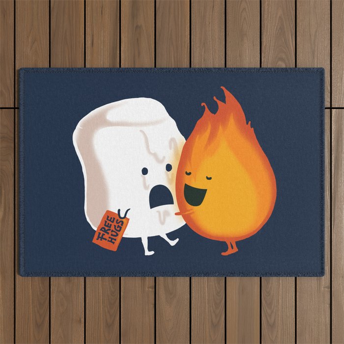 Friendly Fire Outdoor Rug Gallery Image 1
