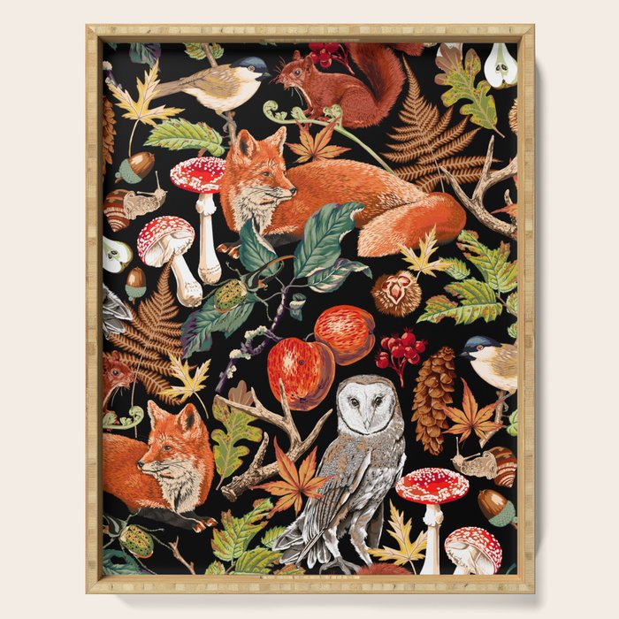AUTUMN WOODLAND Serving Tray Gallery Image 1