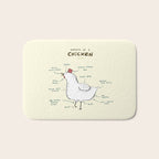 Anatomy of a Chicken Bath Mat Gallery Image 1