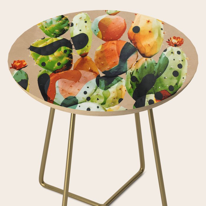 Abstract Modern Cactus 1 Side Table Gallery Image 2