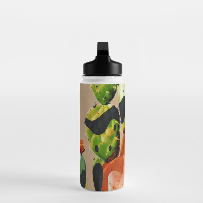 Abstract Modern Cactus 1 Water Bottle Gallery Image 3