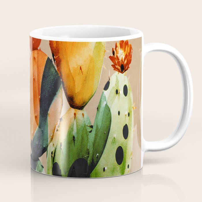 Abstract Modern Cactus 1 Coffee Mug Gallery Image 1