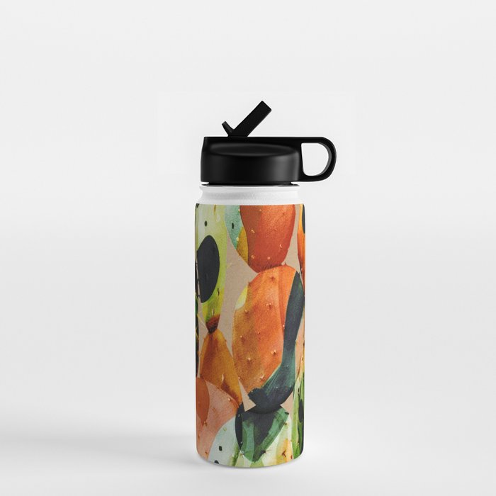 Abstract Modern Cactus 1 Water Bottle Gallery Image 1