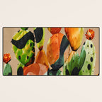 Abstract Modern Cactus 1 Desk Mat Gallery Image 3
