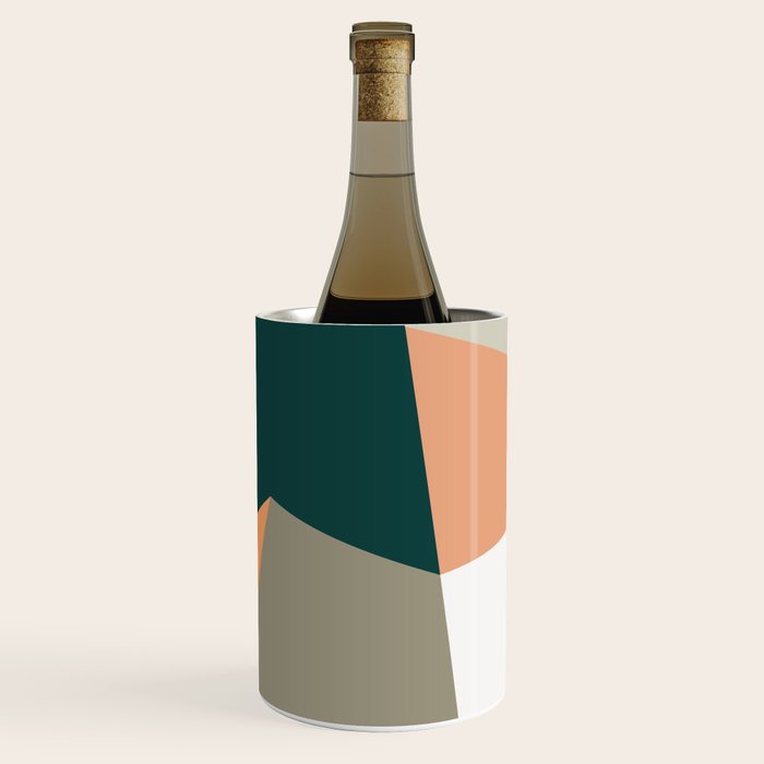 Abstract Geometric 27 Green Wine Chiller Gallery Image 2