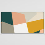 Abstract Geometric 27 Green Desk Mat Gallery Image 3