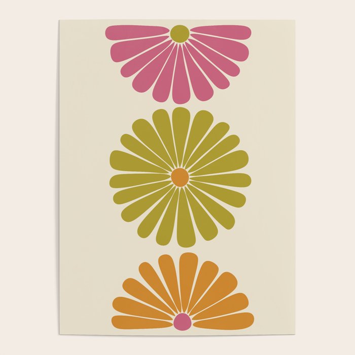 Retro Summer Daisies VIII Poster Gallery Image 4