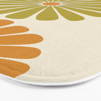 Retro Summer Daisies VIII Bath Mat Gallery Image 3