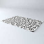 Abstract fun symbol doodle art pattern Rug Gallery Image 3