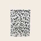 Abstract fun symbol doodle art pattern Wall Hanging Gallery Image 1