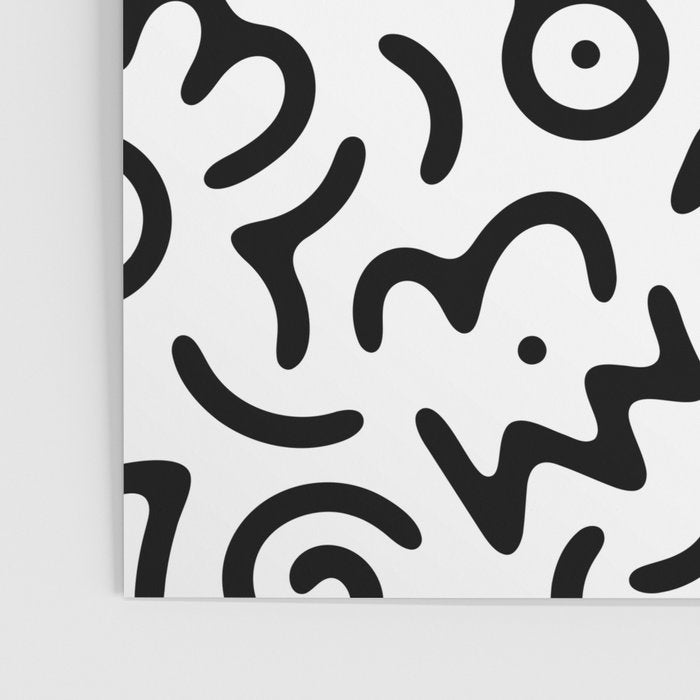 Abstract fun symbol doodle art pattern Poster Gallery Image 3