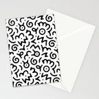 Abstract fun symbol doodle art pattern Stationery Card Gallery Image 2