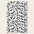 Abstract fun symbol doodle art pattern Cutting Board Gallery Image 1