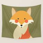 Red Fox, Animal Portrait Wall Tapestry Gallery Image 4
