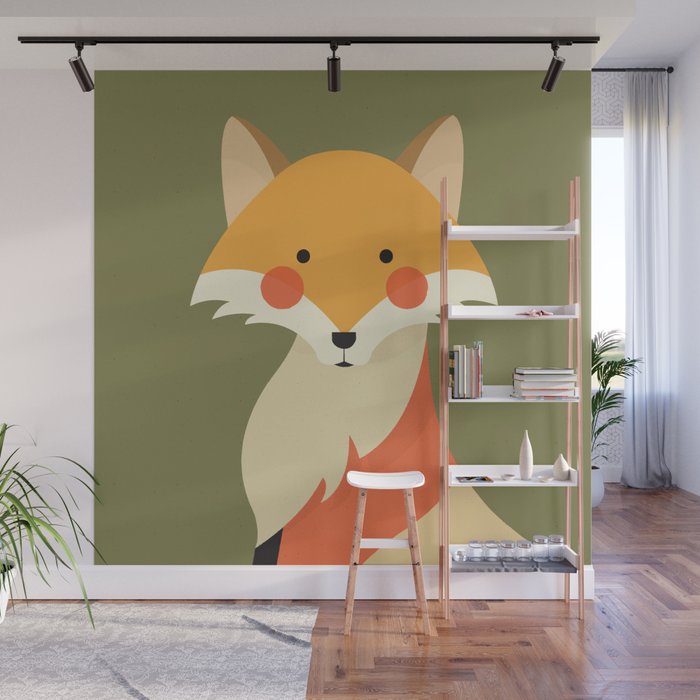 Red Fox, Animal Portrait Wall Mural Gallery Image 1