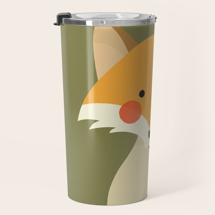 Red Fox, Animal Portrait Travel Mug Gallery Image 3