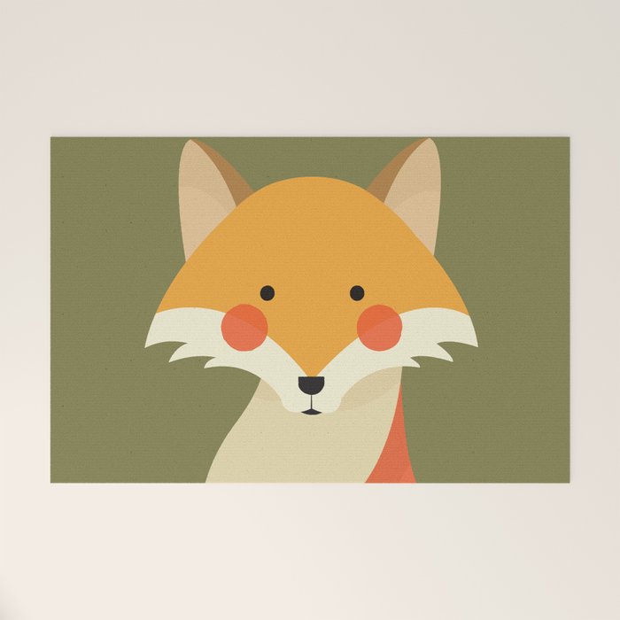 Red Fox, Animal Portrait Welcome Mat Gallery Image 1