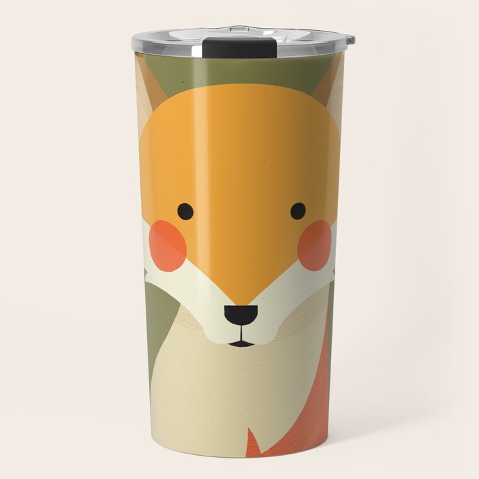 Red Fox, Animal Portrait Travel Mug Gallery Image 1