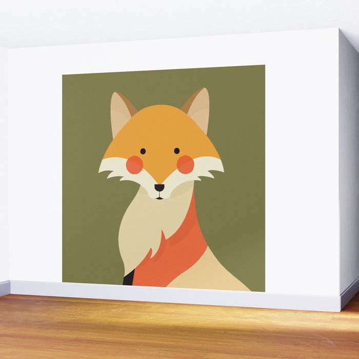 Red Fox, Animal Portrait Wall Mural Gallery Image 2