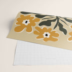 vintage flower vase with check  Wrapping Paper Gallery Image 2