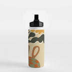 vintage flower vase with check  Water Bottle Gallery Image 2