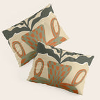 vintage flower vase with check  Pillow Sham Gallery Image 3