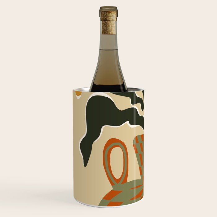 vintage flower vase with check  Wine Chiller Gallery Image 2