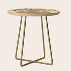 vintage flower vase with check  Side Table Gallery Image 1