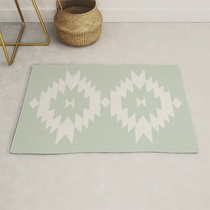 Southwestern Minimalism - Neutral Sage Green Rug Gallery Image 1