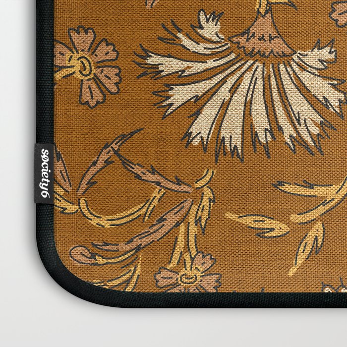KALAMI FLORAL MUSTARD Laptop Sleeve Gallery Image 3