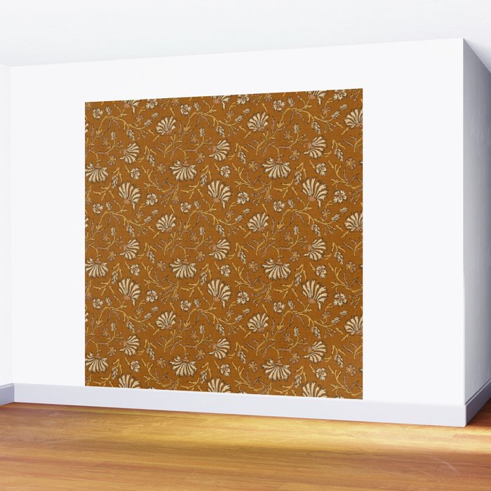 KALAMI FLORAL MUSTARD Wall Mural Gallery Image 2