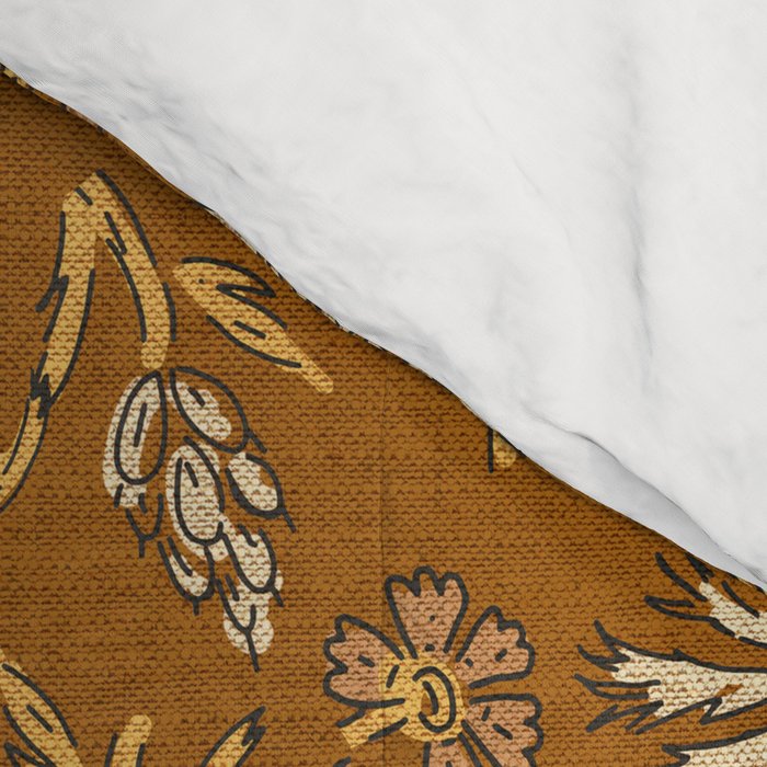 KALAMI FLORAL MUSTARD Comforter Gallery Image 4