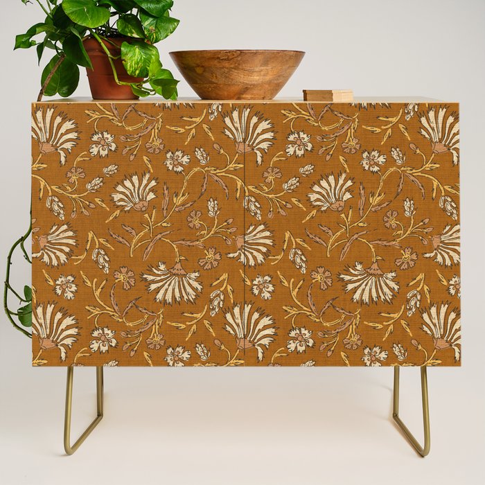 KALAMI FLORAL MUSTARD Credenza Gallery Image 1