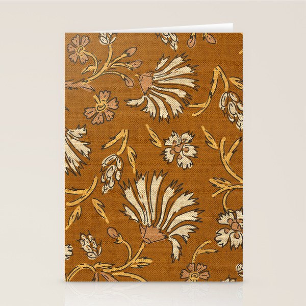 KALAMI FLORAL MUSTARD Stationery Card Gallery Image 2