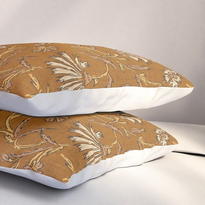 KALAMI FLORAL MUSTARD Pillow Sham Gallery Image 3