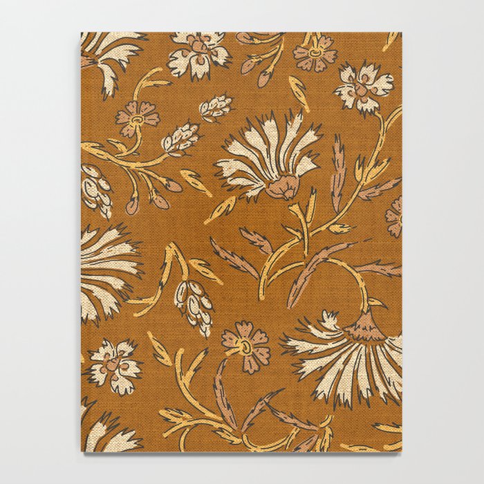 KALAMI FLORAL MUSTARD Notebook Gallery Image 4