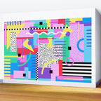 Memphis pattern 131 - 80s / 90s Retro Wall Mural Gallery Image 2