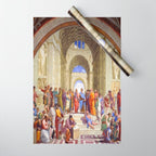 Raffaello Sanzio da Urbino - The School of Athens, 1509-1510 Wrapping Paper Gallery Image 1