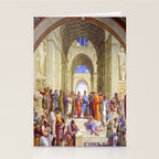 Raffaello Sanzio da Urbino - The School of Athens, 1509-1510 Stationery Card Gallery Image 2